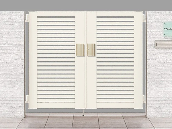 リクシル 開き門扉AB TS1型 04・08-12 親子開き 柱仕様 リクシル 開き門扉AB TS1型 04・08-12 親子開き 柱仕様 W1200×H1200