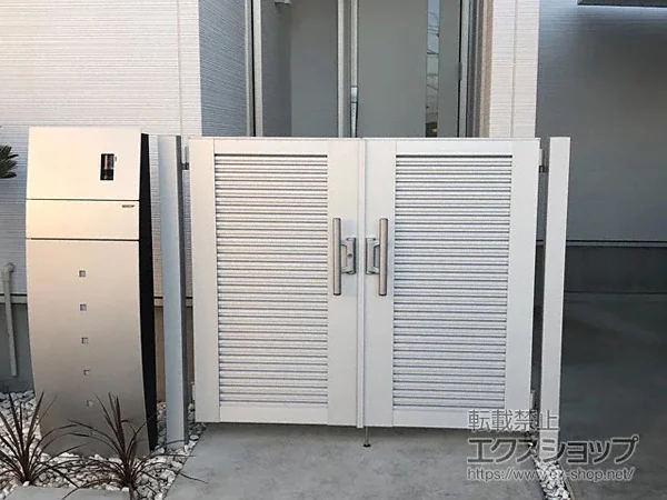 リクシル 開き門扉AA TM1型 柱仕様 ラッピング形材柱 07-12 両開き リクシル 開き門扉AA TM1型 柱仕様 ラッピング形材柱 05・09-16 親子