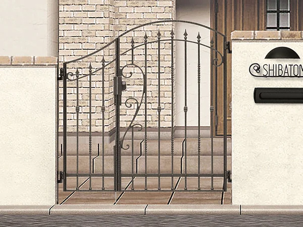 アプローチ ミオ 剣先タイプ 親子開き-LIXIL(TOEX) - 門扉ならエクス