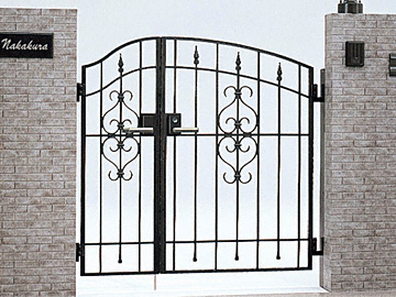 LIXIL リクシル(TOEX)の門扉 アルミ鋳物門扉 コラゾン1型 親子開き