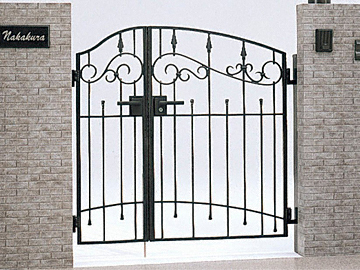 LIXIL リクシル(TOEX)の門扉 アルミ鋳物門扉 コラゾン3型 親子開き