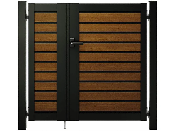 ルシアス 門扉 YM1型 横目隠し 片開き 複合色-YKKAP - 門扉ならエクス