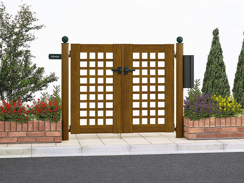 スタンダード門扉1型 両開き-YKKAP - 門扉ならエクスショップ