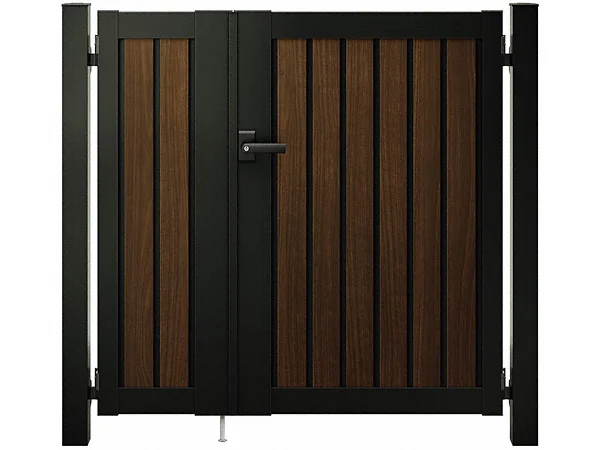 ルシアス 門扉 TM1型 たて目隠し 片開き 複合色-YKKAP - 門扉なら