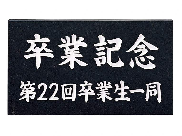 黒ミカゲ（白文字） AZ-15-AZ-15 福彫 表札