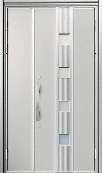 ラフォース R2 55型 アルミ色 親子 サンシルバー 標準幅 標準高さ 玄関ドアならエクスショップ
