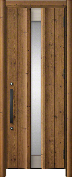 リシェント3 C11N型 アルミ仕様(木目調) 片開き アイリッシュパイン 標準幅×標準高さ -玄関ドアならエクスショップ