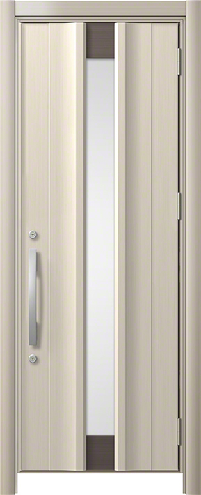 リシェント3 C11N型 アルミ仕様(アルミ色) 片開き シャイングレー 標準幅×標準高さ -玄関ドアならエクスショップ