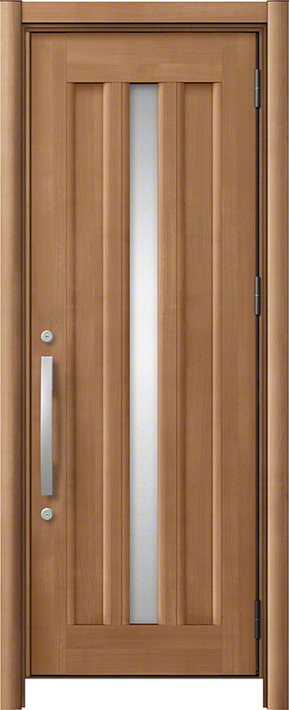 リシェント3 C12N型 アルミ仕様(木目調) 片開き ミディアムチェリー 標準幅×標準高さ -玄関ドアならエクスショップ