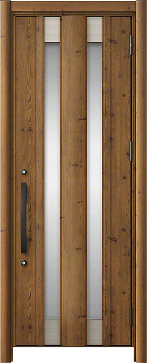 リシェント3 C14N型 アルミ仕様(木目調) 片開き アイリッシュパイン 標準幅×標準高さ -玄関ドアならエクスショップ