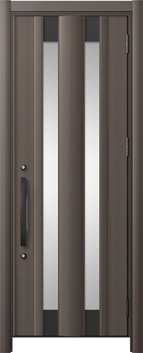 リシェント3 C14N型 アルミ仕様(アルミ色) 片開き オータムブラウン 標準幅×標準高さ -玄関ドアならエクスショップ