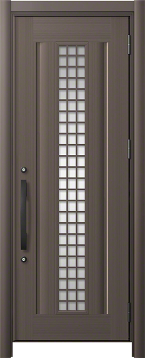 リシェント3 C20N型 アルミ仕様(アルミ色) 片開き オータムブラウン 標準幅×標準高さ -玄関ドアならエクスショップ