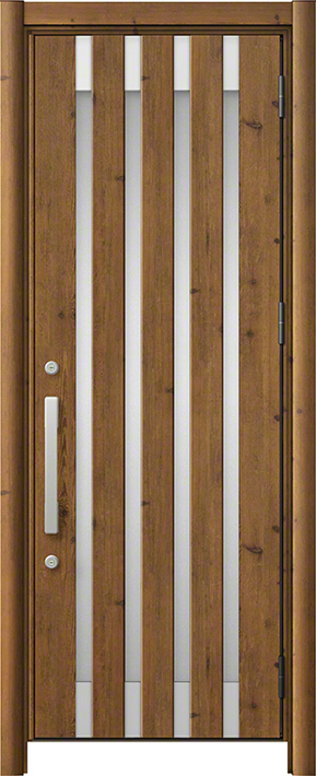 リシェント3 M11N型 アルミ仕様(木目調) 片開き アイリッシュパイン 標準幅×標準高さ -玄関ドアならエクスショップ
