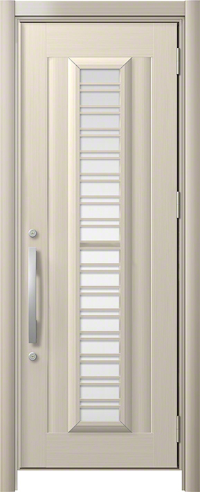 リシェント3 C83N型 アルミ仕様(アルミ色) 片開き シャイングレー 標準幅×標準高さ -玄関ドアならエクスショップ