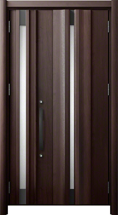 リシェント3 G13型 断熱仕様k4型(木目調) 親子 クリエダーク 標準幅×標準高さ -玄関ドアならエクスショップ