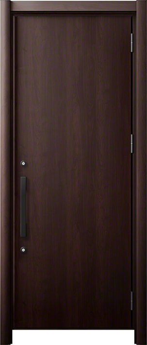リシェント3 M17型 断熱仕様k4型(木目調) 片開き クリエダーク 標準幅×標準高さ -玄関ドアならエクスショップ