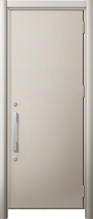 リシェント3 M17型 断熱仕様k4型(アルミ色) 片開き シャイングレー 標準幅×標準高さ -玄関ドアならエクスショップ