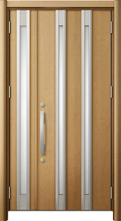 リシェント3 M24型 断熱仕様k4型(木目調) 親子 クリエラスク 標準幅×標準高さ -玄関ドアならエクスショップ