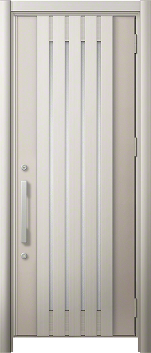リシェント3 M27型 断熱仕様k4型(アルミ色) 片開き シャイングレー 標準幅×標準高さ -玄関ドアならエクスショップ