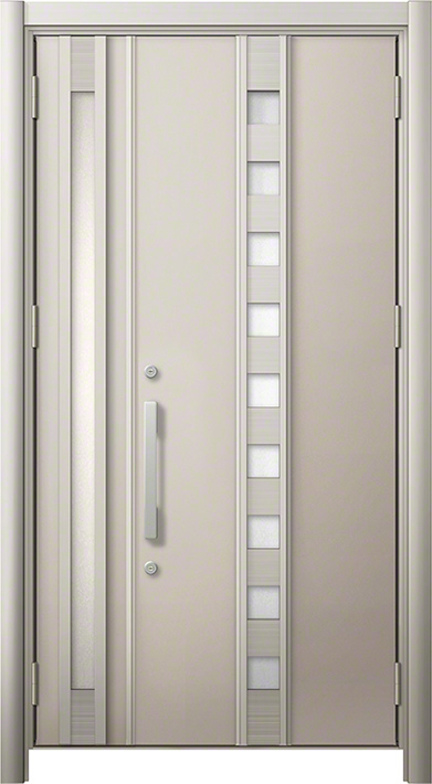 リシェント3 M28型 断熱仕様k4型(アルミ色) 親子 シャイングレー 標準幅×標準高さ -玄関ドアならエクスショップ