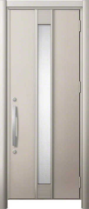 リシェント玄関ドア3 M77型 断熱仕様k4仕様(アルミ色) | 片開き