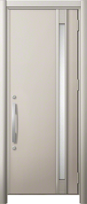 リシェント3 M78型 断熱仕様k4型(アルミ色) 片開き シャイングレー 標準幅×標準高さ -玄関ドアならエクスショップ