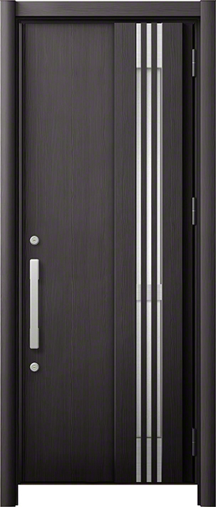 リシェント3 M83型 断熱仕様k4型 採風タイプ(木目調) 片開き トリノパイン 標準幅×標準高さ -玄関ドアならエクスショップ
