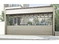 ガレージシャッター 電動式 外部付タイプ-LIXIL リクシル トステム - ガレージシャッターなら