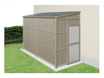 オイトック アルミパネル囲い 両ドアタイプ 単体-三協アルミ