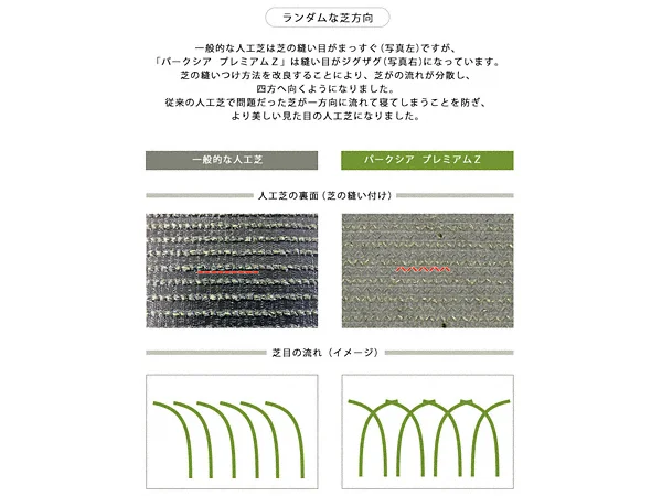 人工芝 パークシア プレミアムZ 芝が寝にくい 芝丈35mm-lbtf00009 
