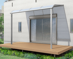 スピーネ R型 積雪50cm対応 テラスタイプ 単体-LIXIL - テラス屋根なら
