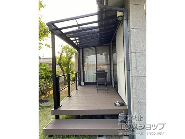 テラス屋根 DIY リクシル スピーネ ロング柱 2間×6尺 テラスタイプ 20cm（600タイプ）/関東間/F型/自在桁仕様 一般ポリカーボネート