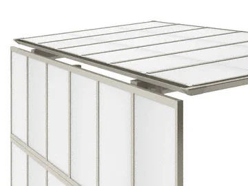 スマートトップ 独立テラス 中柱仕様 単体-四国化成 - テラス屋根なら
