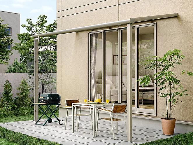 パワーアルファ F型 テラスタイプ 単体-LIXIL - テラス屋根ならエクス 