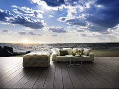 三協アルミ 三協立山 ウッドデッキ 幅3590×奥行き4417 ロング束柱 ヴィラウッド アルミ幕板仕様 2.0間×15尺 プレミアムタイプ 人工木 セット diy 三協アルミ 三協立山 ウッドデッキ 幅3590×奥行き4417 ロング束柱 ヴィラ