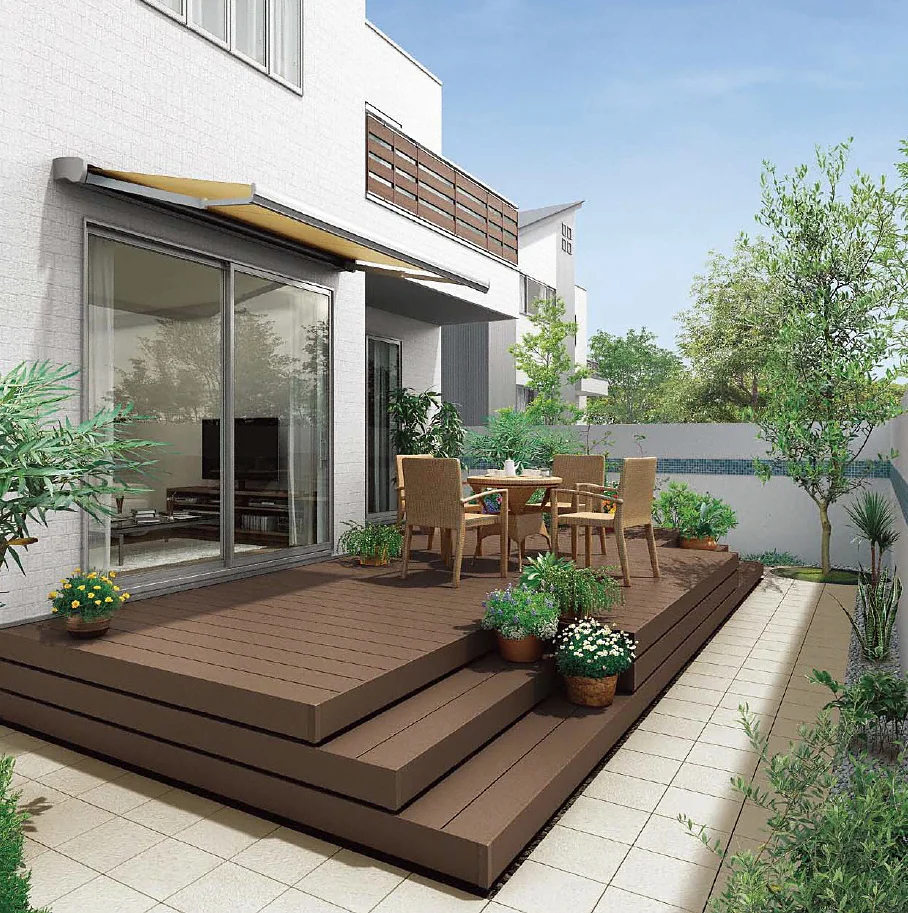 ウッドデッキ LIXIL リクシル TOEX 樹らステージ 木彫 2.0間×5尺 間口3626mm×奥行1516mm×高さ550mm 標準束柱Aセット 人工木 セット diy キッ ウッドデッキ LIXIL リクシル TOEX 樹らステージ 木彫 2.5間×5尺 間口