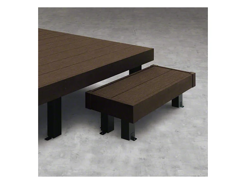 ウッドデッキ オプション YKK YKKap リウッドデッキ200EG 段床セット 1段 1間7尺用 正面・片側面タイプ 本体追加用束柱付き 人工木 セット diy キ ウッドデッキ オプション YKK YKKap リウッドデッキ200 段床セット 1段