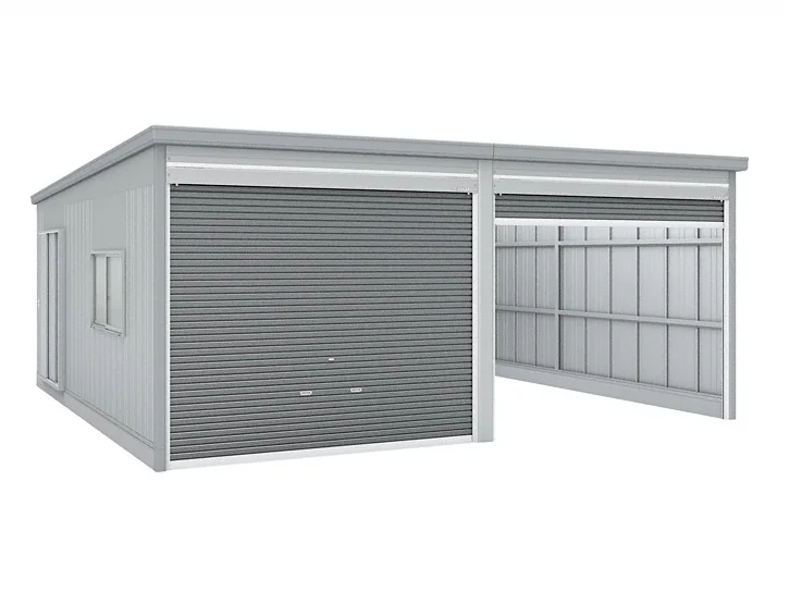 イナバガレージ ガレーディア GRN-3652SL-2 スタンダード 2連棟 一般型 送料別途 特注色ステンメタリック [製品5年保証] イナバガレージ ガレーディア GRN-3652SL-2（豪雪地型） スタンダード