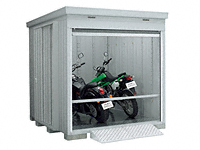 バイク保管庫 一般型 床付タイプ 2210×2630×2385 ハイルーフ FM-2226HY