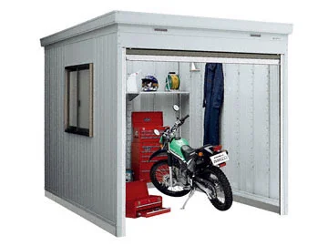 バイク保管庫 一般型 床付タイプ 2210×3470×2385 ハイルーフ FM