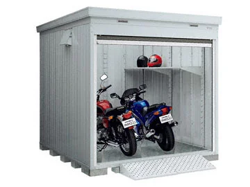 バイク保管庫 多雪型 床付タイプ 1790×2630×2385 ハイルーフ FM