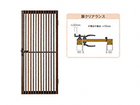 文様シリーズ 縞クラシック 門扉