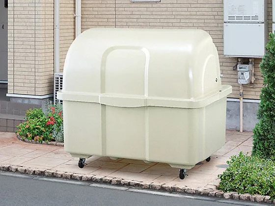 カイスイマレン 大型ゴミ箱（プラスチック） HG1000K [ジャンボペールHG ダストボックス] ゴミ大型保管庫 ジャンボペール HG1000K (固定足)1000L(カイスイマレン)(ゴミ収集庫 ゴミ箱 ダストボックス ゴミ集積場 キャスターなし  マンション 激安)代引決済・個人宅配送不可 | CLEANUP DAY （業務用品）