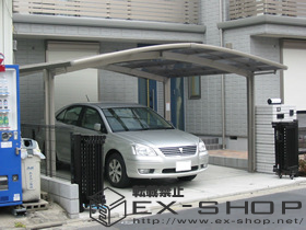 のカーポート カーブポートシグマII  M合掌タイプ  積雪〜20cm対応 施工例