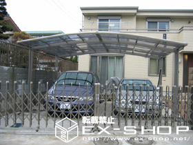 のカーポート カーブポートシグマII  ワイドタイプ  積雪〜20cm対応 施工例