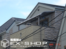 のバルコニー・ベランダ屋根 アルファテラス RB型 単体  屋根タイプ  積雪〜20cm対応 施工例