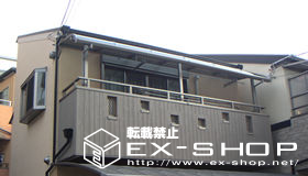 のバルコニー・ベランダ屋根 ライザーテラス R型 単体 テラスタイプ  積雪〜20cm対応 施工例