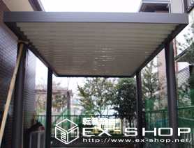 のカーポート スクエードＤＧ　遮光タイプ  積雪〜20cm対応 施工例