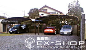 のカーポート テールポートシグマ  ワイドタイプ  積雪〜20cm対応 施工例