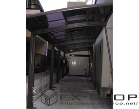 のカーポート カーブポートシグマII 縦連棟タイプ  積雪〜20cm対応 施工例